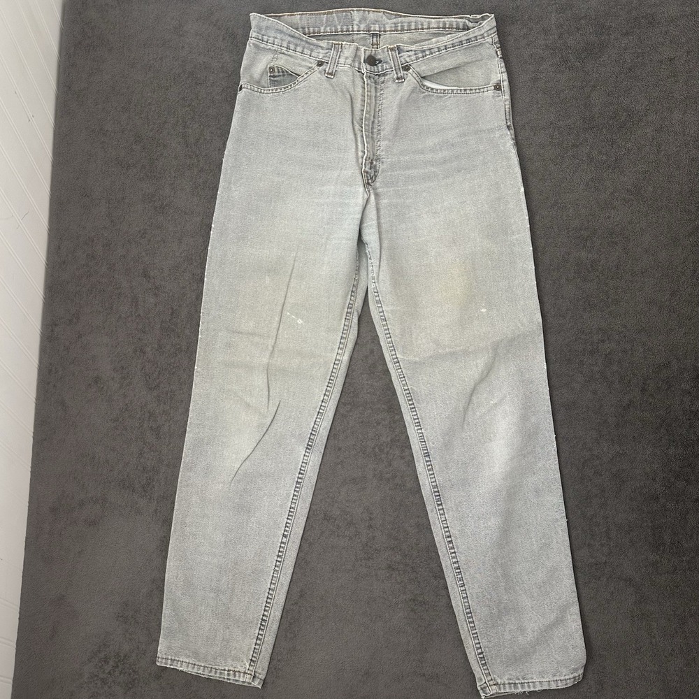 vintage 460 Levi's mens jeans light gray size 32x32 tapered denim pants 90s
